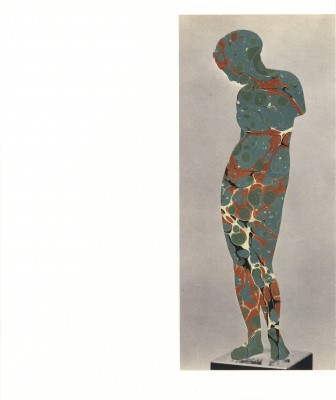 JEN MAZZA She 2018 digital print on cotton rag paper with marbled-paper insert; 9 ⅝ x 8 ¼ signed and dated 2018 on verso AP 3 of 3