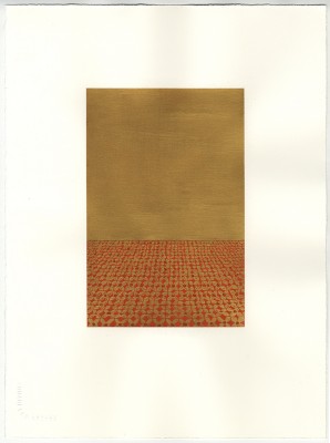 Page for a saint, 2010 Gouache and Tempera on Arches; 15 x 11.25 inches