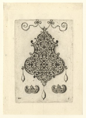 Hans Collaert 1566 – Antwerp – 1628 Jewelry Designs, 1604, No. 5, engraving