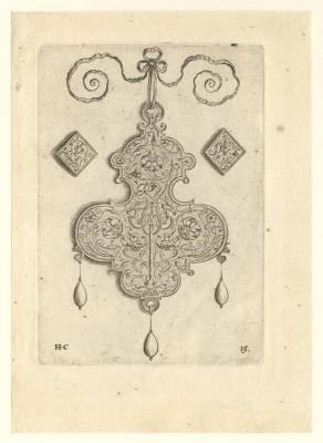 Hans Collaert 1566 – Antwerp – 1628 Jewelry Designs, 1604, No. 15, engraving