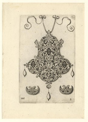 Hans Collaert 1566 – Antwerp – 1628 Jewelry Designs, 1604, No. 3, engraving