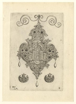 Hans Collaert 1566 – Antwerp – 1628 Jewelry Designs, 1604, No. 4, engraving