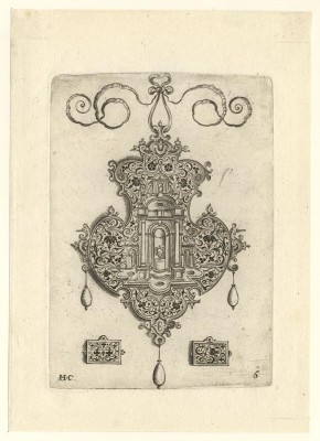 Hans Collaert 1566 – Antwerp – 1628 Jewelry Designs, 1604, No. 6, engraving