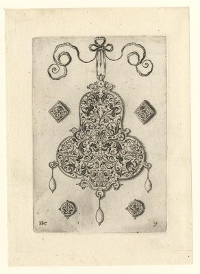 Hans Collaert 1566 – Antwerp – 1628 Jewelry Designs, 1604, No. 7, engraving