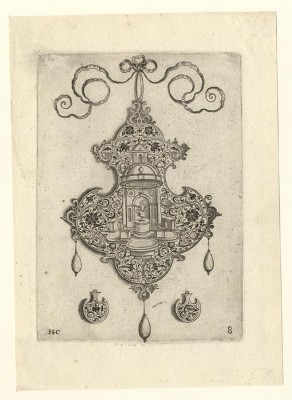Hans Collaert 1566 – Antwerp – 1628 Jewelry Designs, 1604, No. 8, engraving
